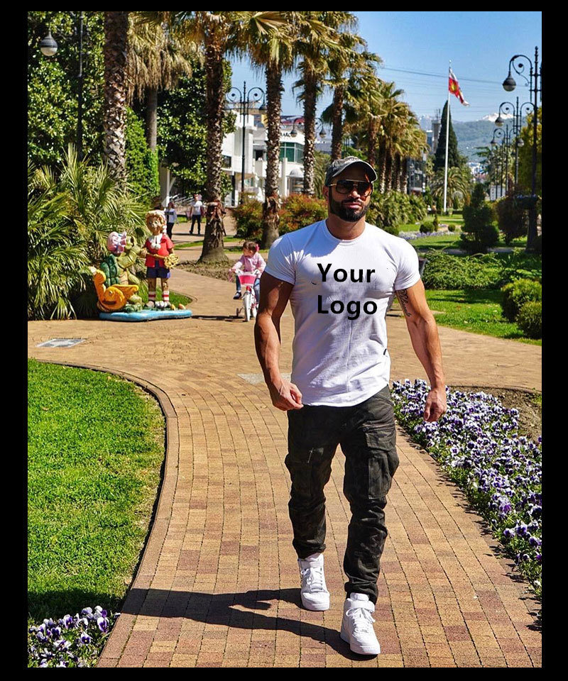 Men Tshirt Custom Printing Sublimation Gym Sport Oversized Tee Blank T Shirt