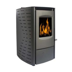 China 80kg Biomass Wood Burner 1.8kg/H Fuel Wood Pellet Heater on sale