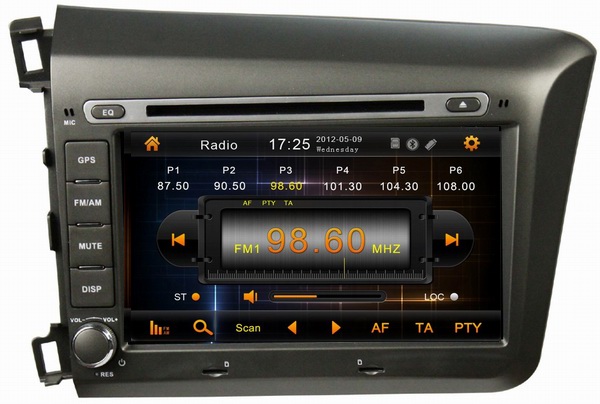 Ouchuangbo car dvd systems for Honda Civic 2012 with car mp3 players OCB-8036