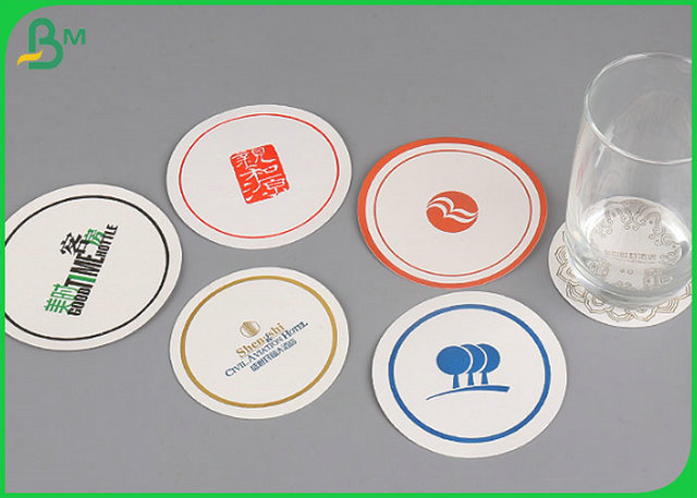 FSC Certification 1.8mm White Absorbent Paper For Making Coaster