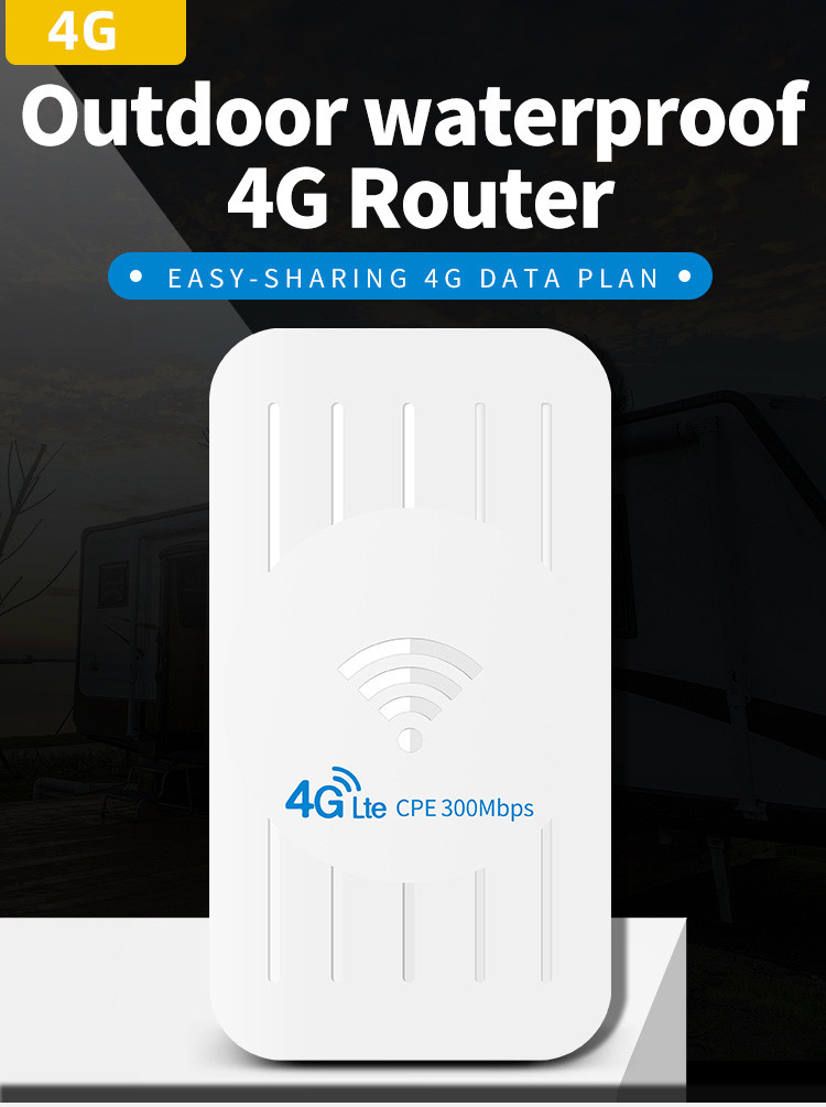 300Mbps 4g Lte Outdoor Router Waterproof 4g Wifi Router With Sim Slot