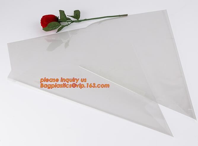 Biodegradable Flower Sleeve For Flower Packaging,Cellophane bag flower mesh,flower sleeve bag,Handing Plastic bags/Plast
