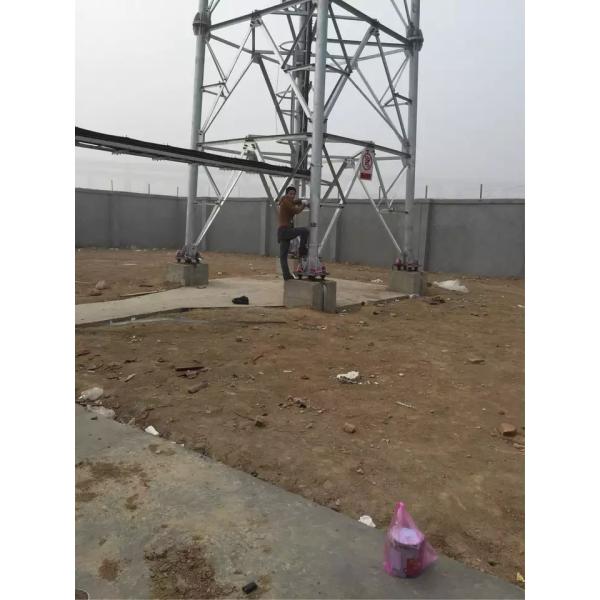 Hot Dip Galvanized Guyed Wire 3 Legged Steel Pipe Lattice Microwave Telecommunication Tower
