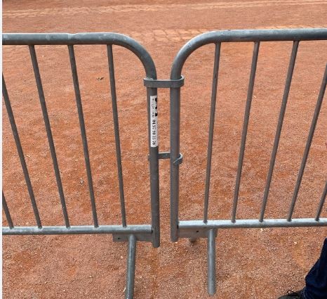 Temporary Pedestrian Steel Barricade Crowd Control Barriers Fence Powder Coated