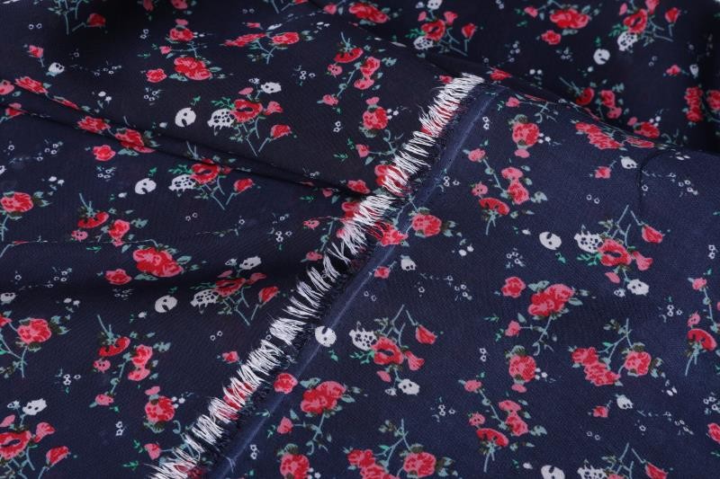 90gsm Polyester Chiffon Fabric Printed Aop 75Dx48S