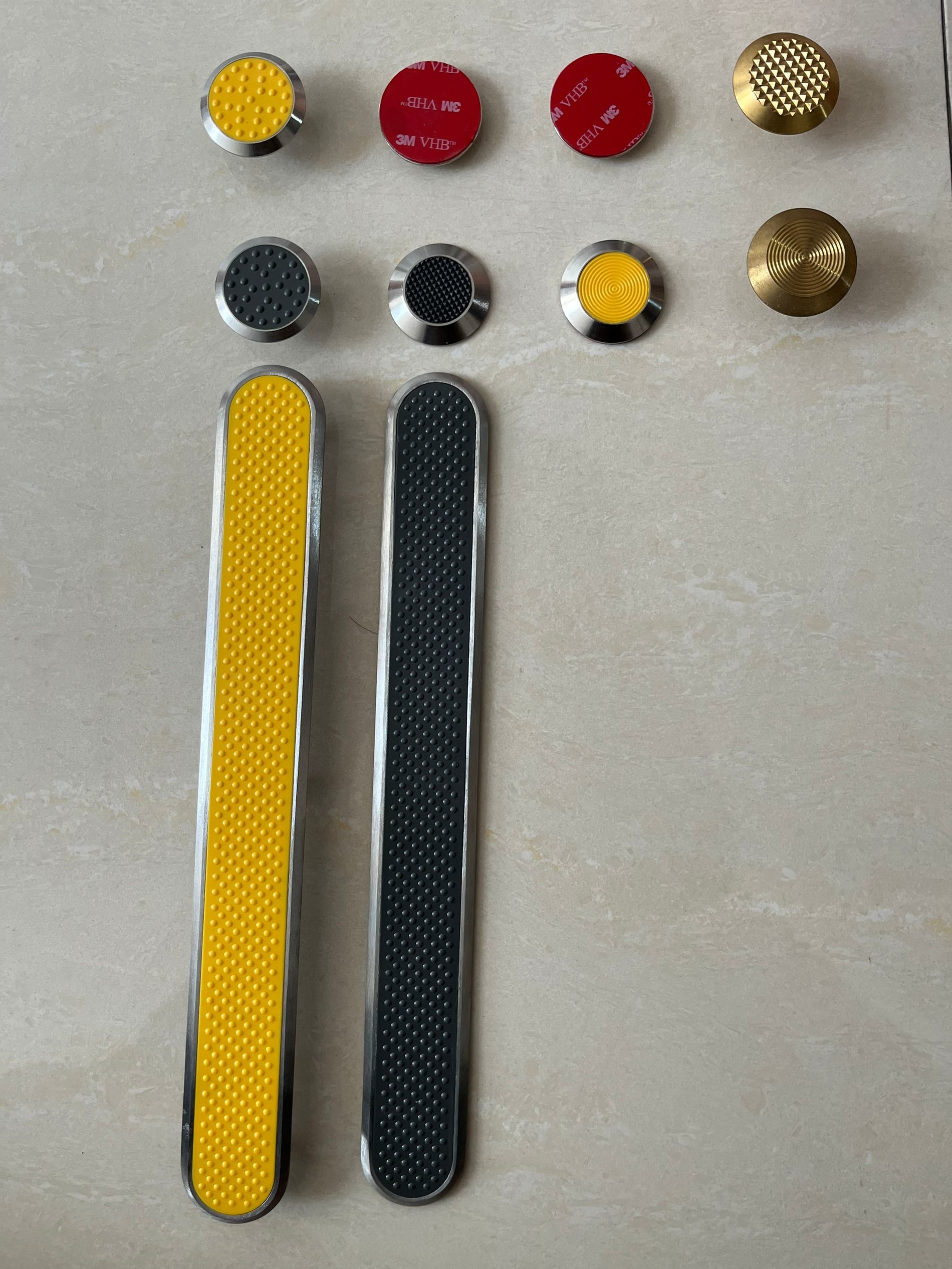 SS304 SS316 Road Stud Tactile Indicator Studs PP Surface Stainless Steel Tactile Studs Anti Slip