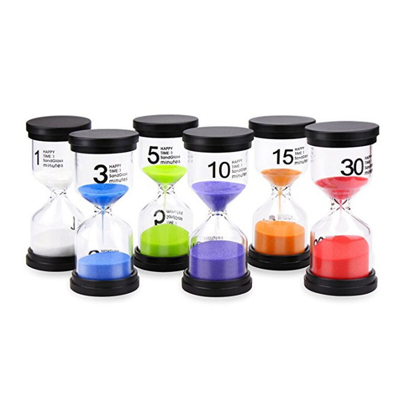 Customzied 30 Min Hourglass Sand Timer Clock Logo Printing For Kids Toy