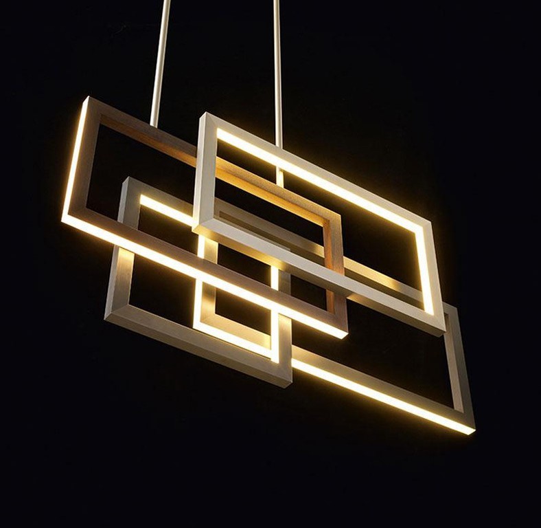 Multiple Processes Acrylic Modern LED Ceiling Chandelier Lights 5m2 To 20m2