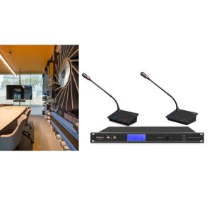 8 microphone units Wireless Conferencing System FIFO Mode anti interference