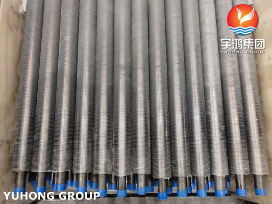 Extruded Fin Tube ASME SA179 , Fin Material AL 1060 , For Air Cooler