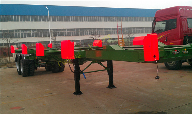FUDENG Bomb Cart Port Terminal Container Trailer , 45ft terminal chassis trailer