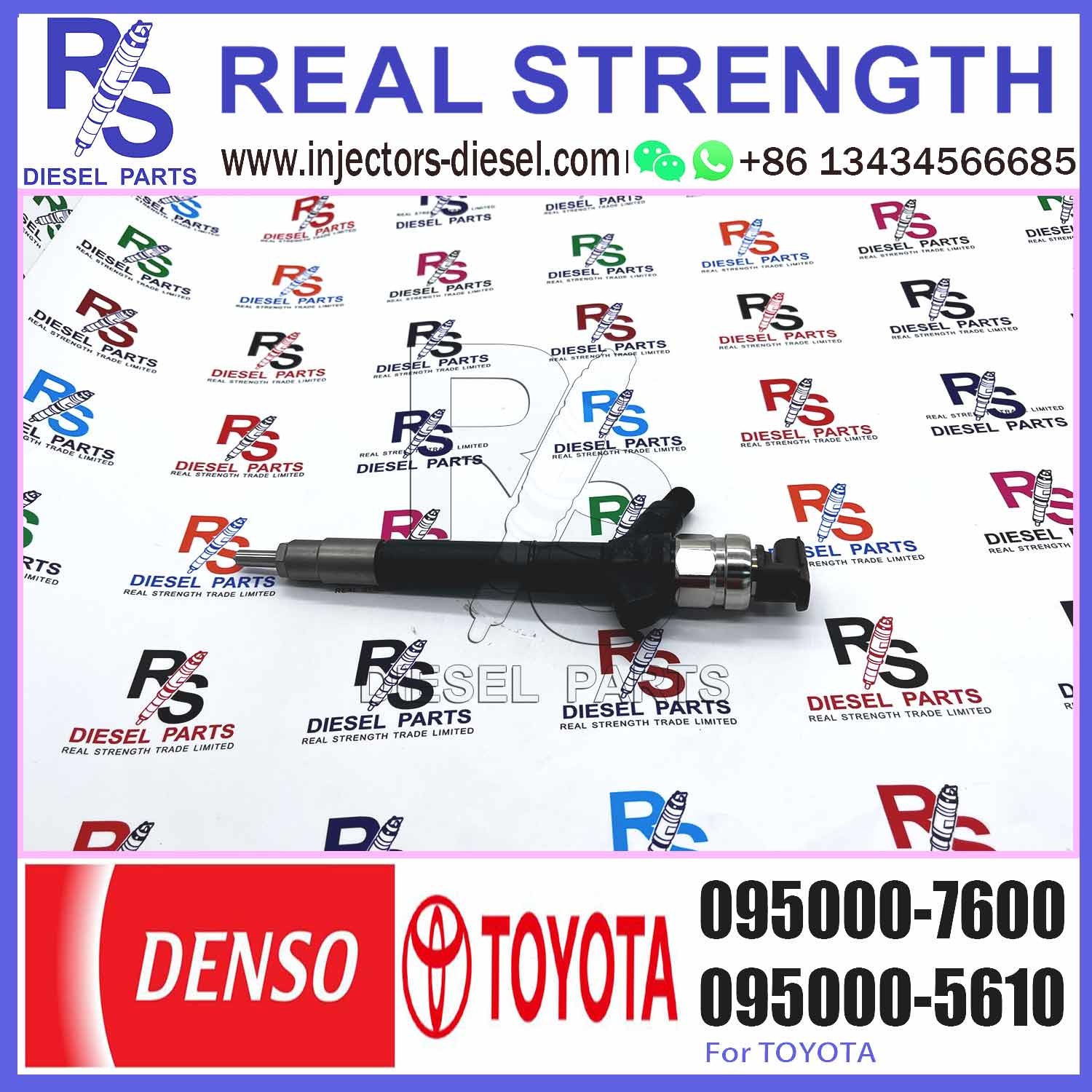 injector nozzle 23670-0R160 095000-7600 injector for Toyota 2AD-FTV Avensis common rail injector 23670-0R160 095000-7600
