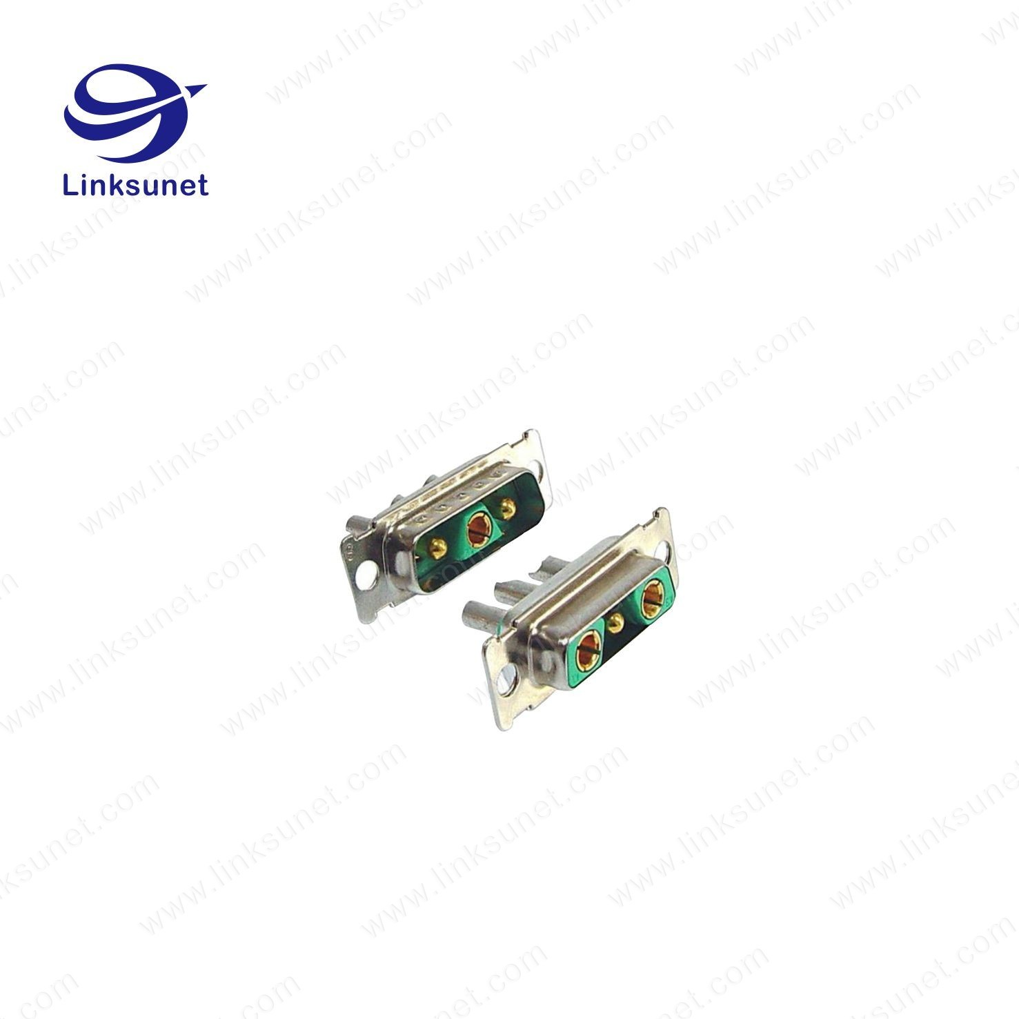 Large Current Combo Soldering Wiring Harness 3W3 2F - 1M FMK2G D Shaped Connector