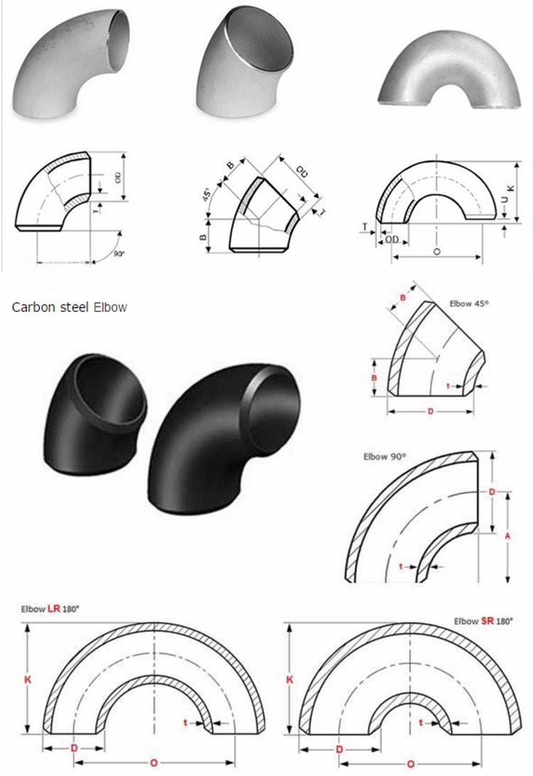 Iso Certificate Big Size Carbon Steel Elbow