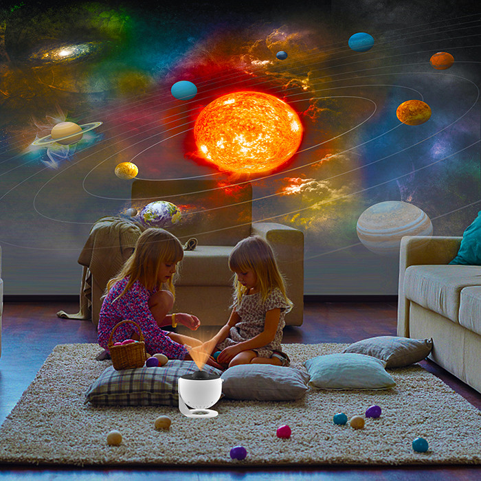 Adjustable Planetarium Projector For Adults , Rotating Nebula Lights Projector