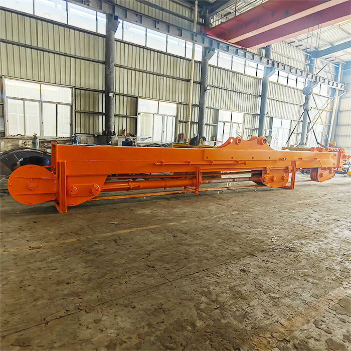 Telescopic Excavator Boom Telescopic Dipper Arm With Clamshell Bucket