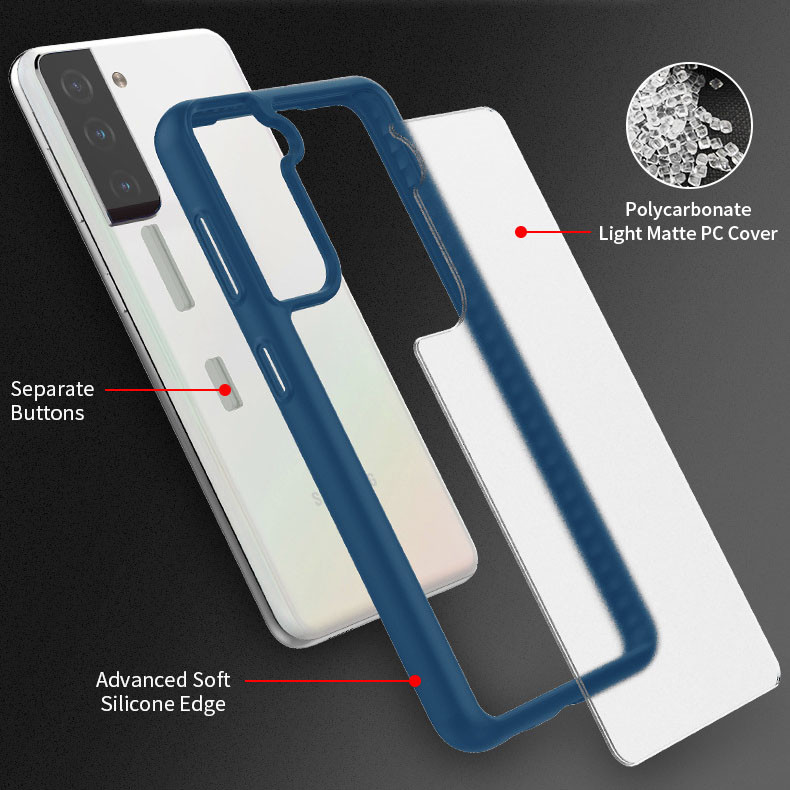 Hybrid Shockproof Phone Cases TPU Detachable Buttons for Samsung Galaxy S21