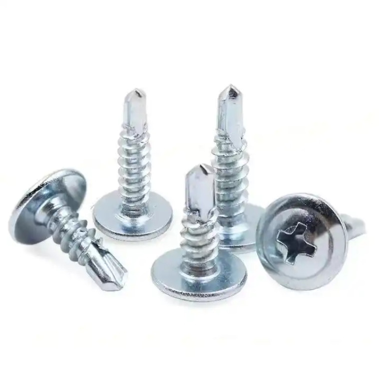 Hex Flange Washer Csk Head Self Drilling Roofing Screw With Bonded EPDM Rubber Washers