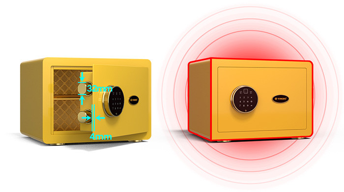 11kg Dual Alarm Home Safe Box Electronic Lock With Glossy Surface Tratement