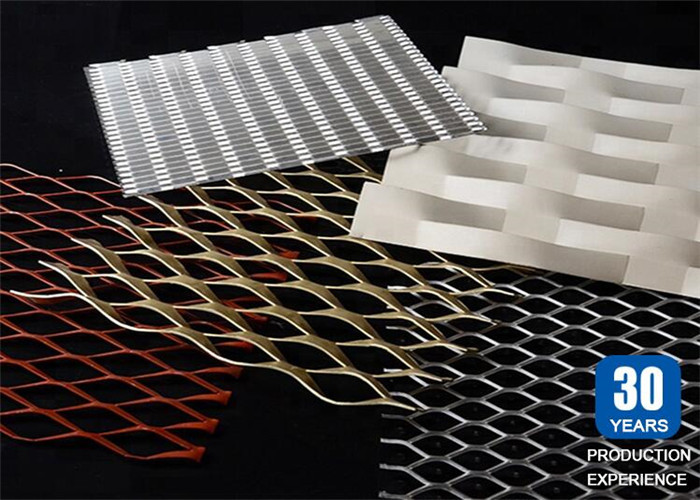 Galvanized Expanded Metal Wire Mesh With Diamond Hole 25 * 50mm 1.2 * 2.4m