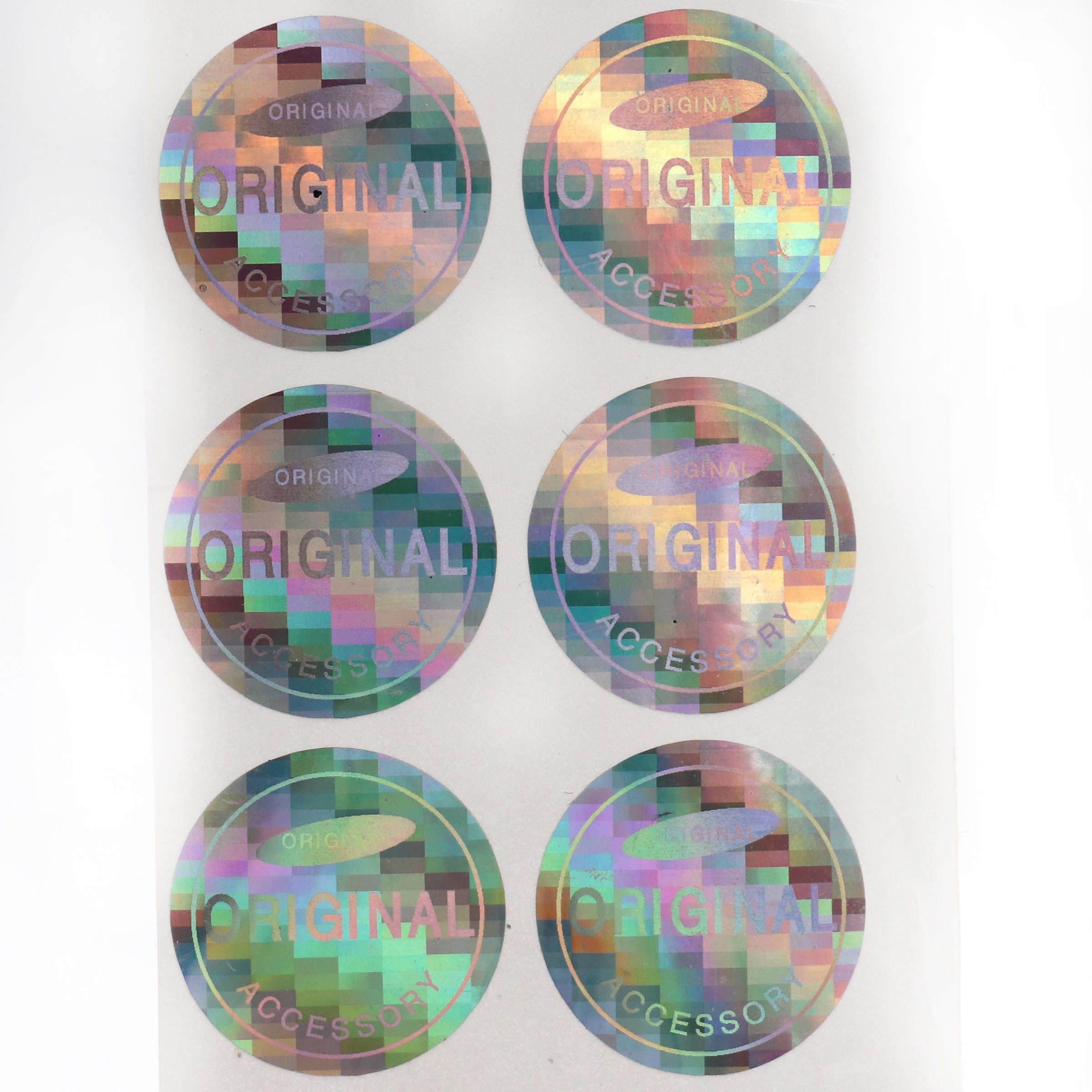 Heat Resistant 3d Holographic Stickers , Offset Printing Hologram Security Stickers