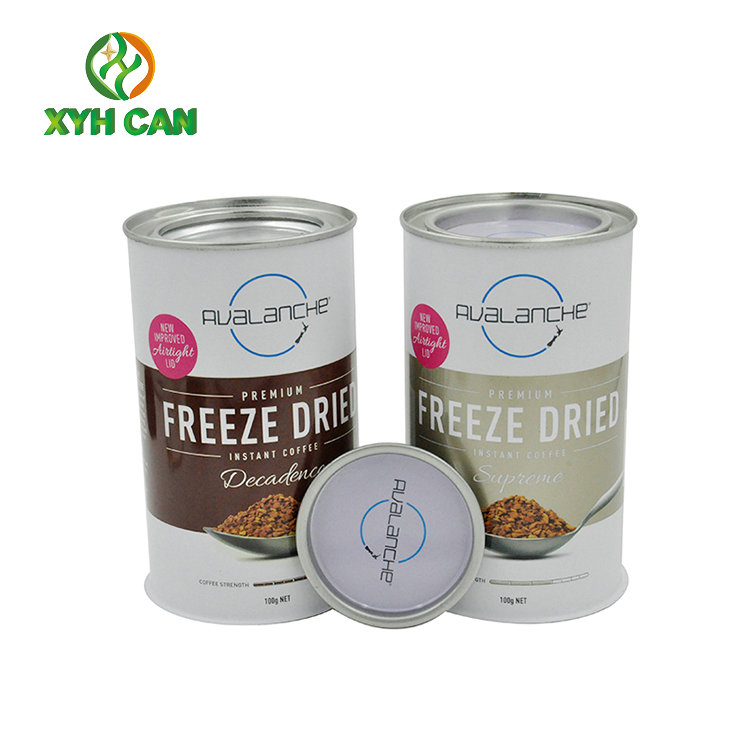 Custom Printing Metal Tin Can Canister Tin Plate Containers 0.18~0.25mm Thickness
