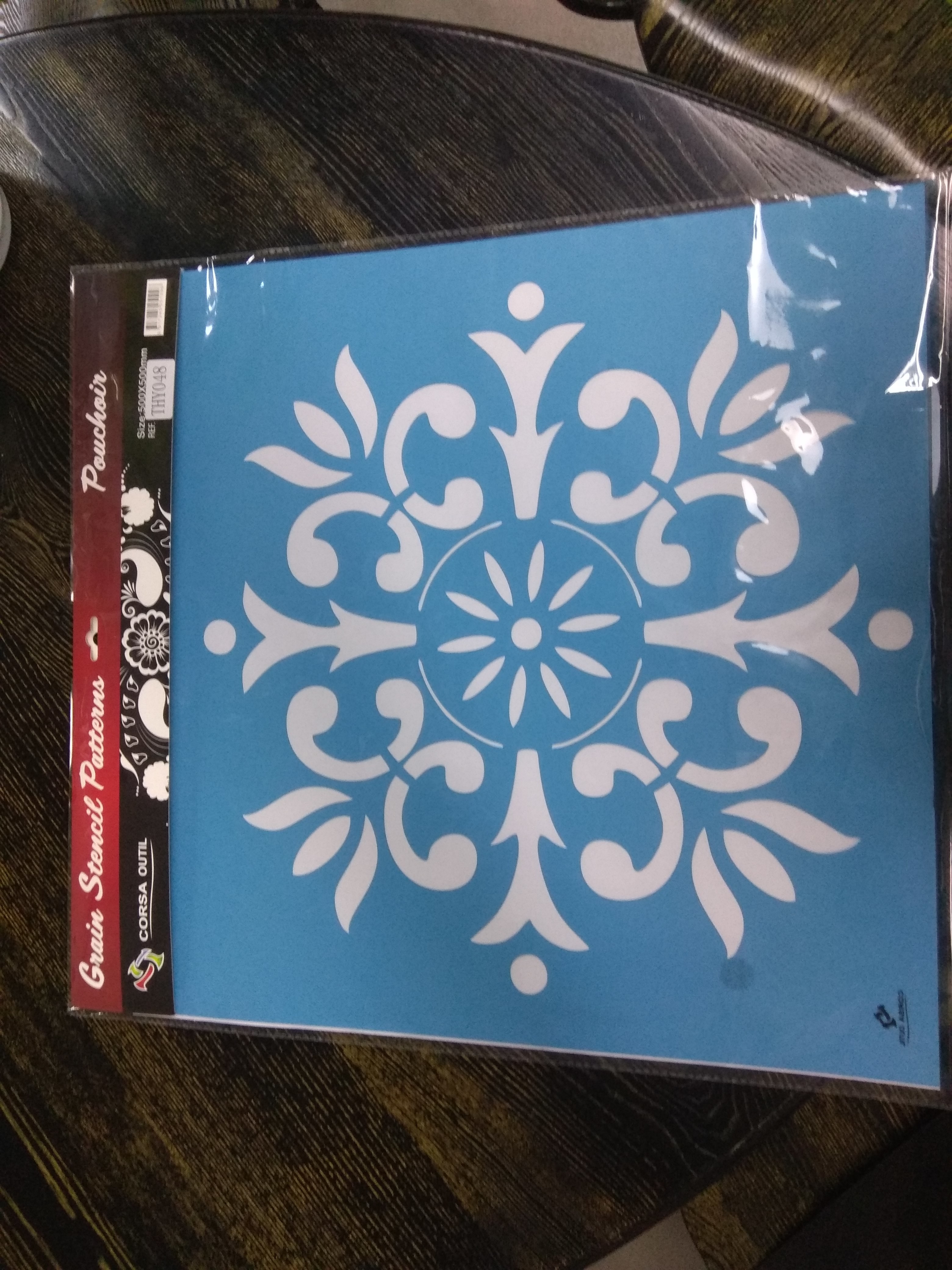 OBM PET Material Wall Texture Stencil Multipurpose Transparent