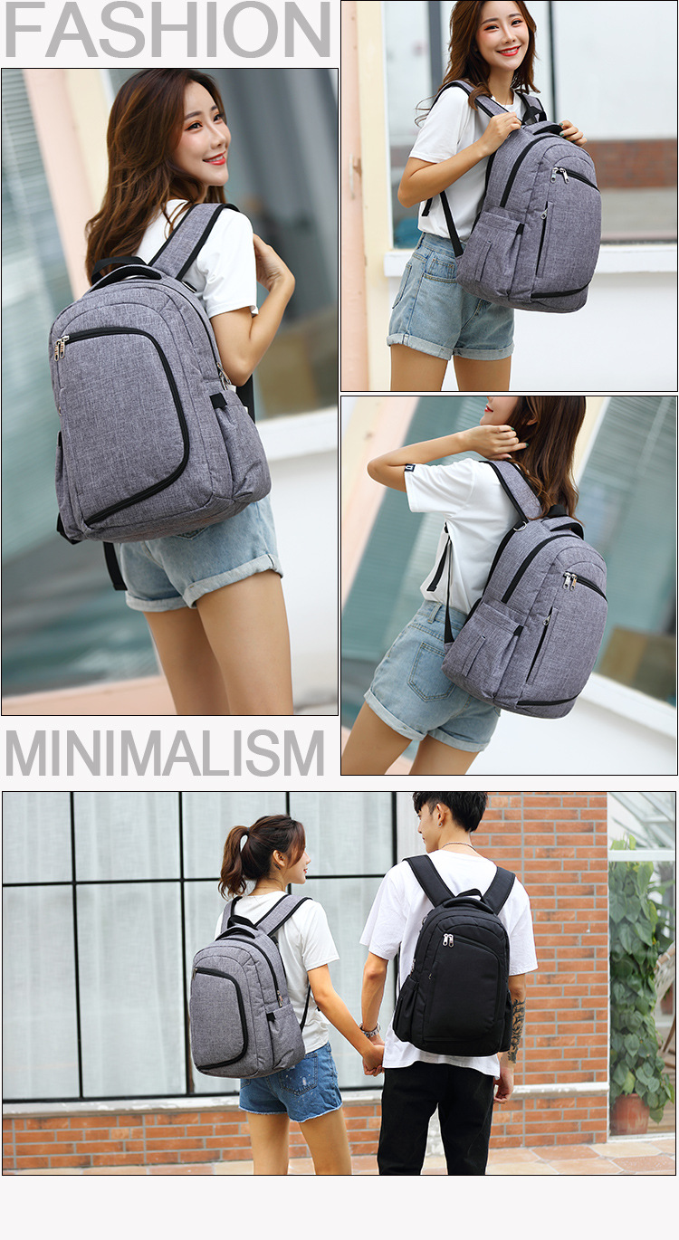Multi-Function Mummy Maternity Nappy Bag Fashion Patchwork Large Capacity Baby Bag Travel Backpack Nursing Bag for Mom&Dad