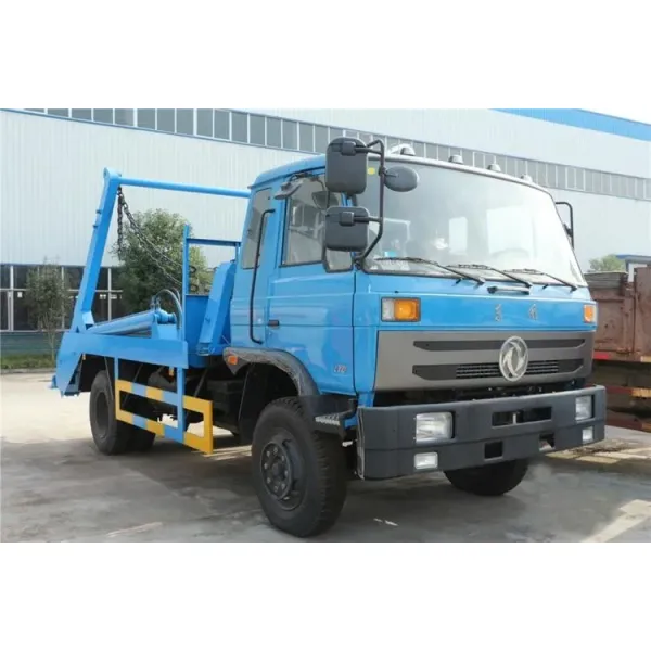 Dongfeng 10 Cbm 6 Wheels Garbage Trucks Pit-Type Swing Arm Garbage Truck