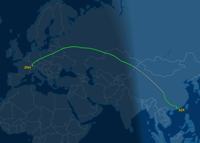 Sino Europe International Air Freight Shipping To Zurich International Airport
