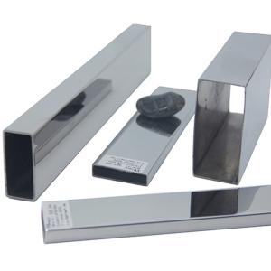 Buy cheap Brushed Mirror Inox Decorative Hollow Stainless Steel Rectangular Pipe 30mmx10mm 40mmx20mm 60mmx30mm Ss 201 304 316 product