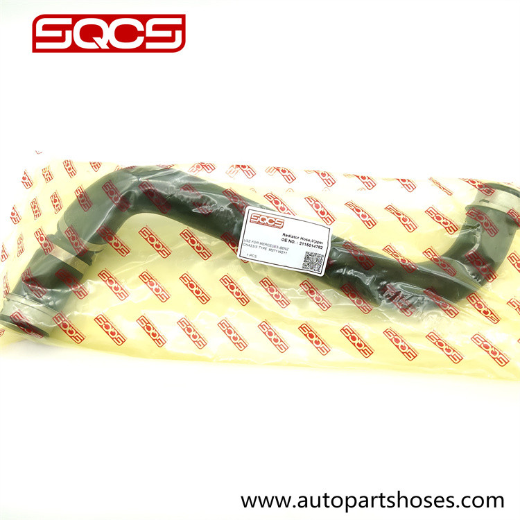 A2115014782 W211 Car Water Hose , W219 2115014782 Upper Radiator Coolant Hose