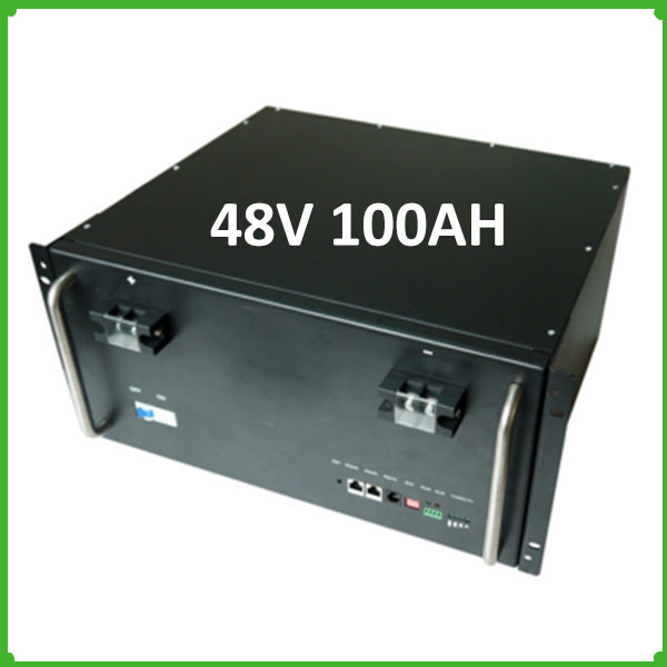 Deep Cycle LiFe 48V Lithium ion Battery 100AH LiFePO4 Battery Pack For Solar/ EV