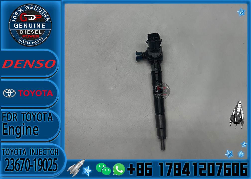 Diesel Fuel Injector 23670-11020 Original New Common Rail Injector 23670-19025 For Toyota
