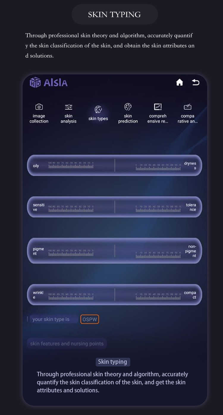 Professional Skin Analyzer Machine AI Powered Skin Diagnosis Machine