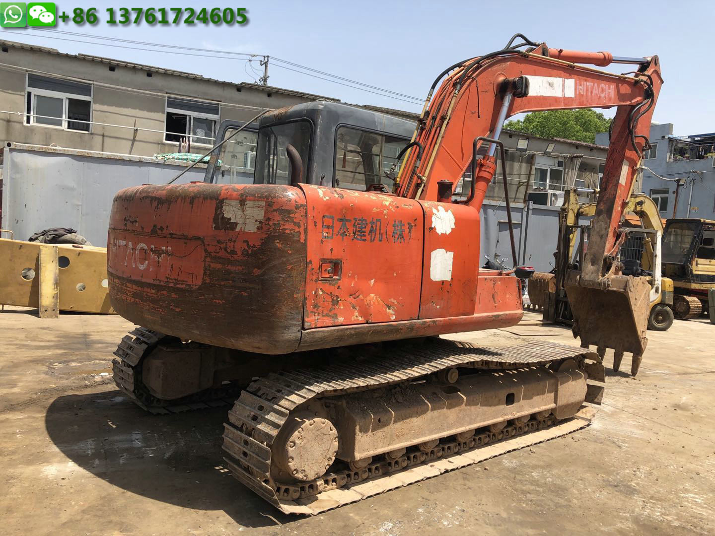 400mm Shoe 0.6M3 Bucket 12T Used Hitachi Excavator