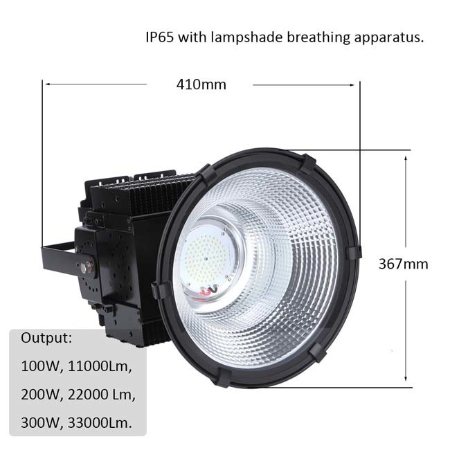 IP65 Waterproof Commercial High Bay Lighting 300W Cool White For Golf Courses