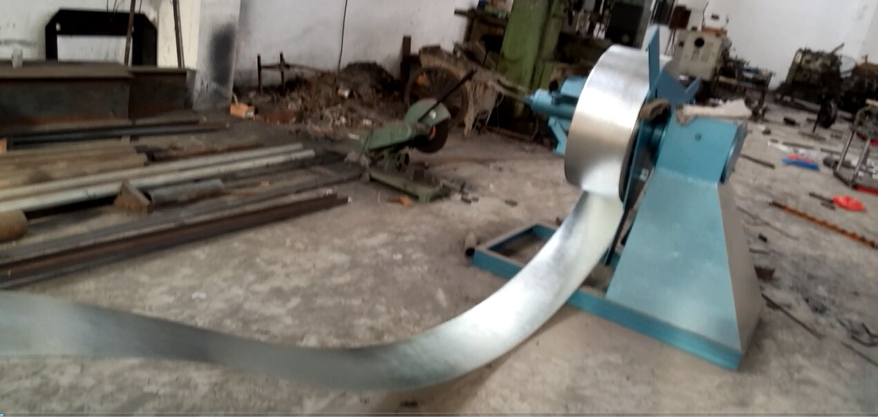 Hydraulic Three Punching Door Frame Roll Forming Machine Size Adjustable