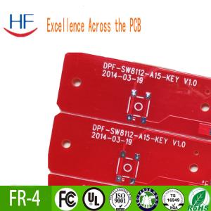 Buy cheap 22F Half Fiberglass Printed PCB Board Red Ink Flame Retardant product