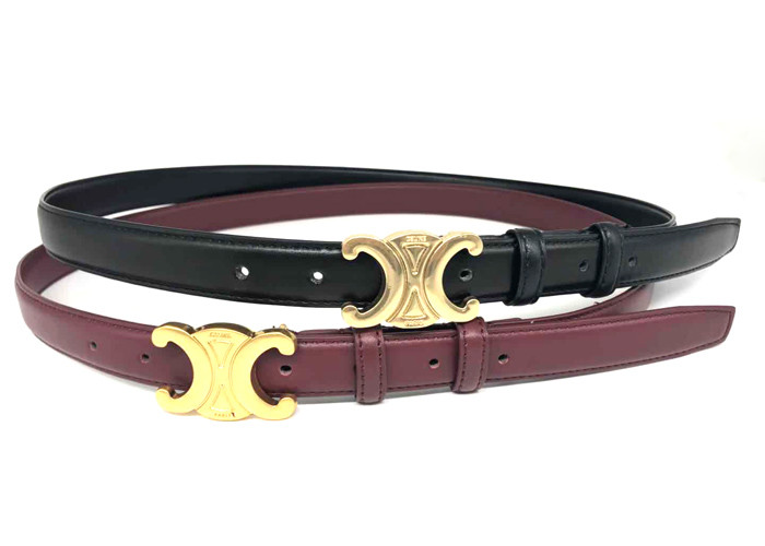 Alloy Buckle Automatic Sliding 2.5CM Lady Leather Belt