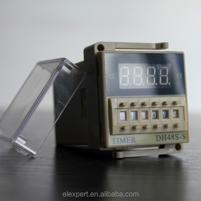 DH48S-S high quality AC 220V repeat cycle SPDT time relay with socket DH48S series 220VAC delay timer with base