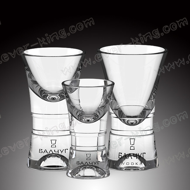 50ml Hot Sale Heavy Bottom Bullet Shape Shot Glass Cup
