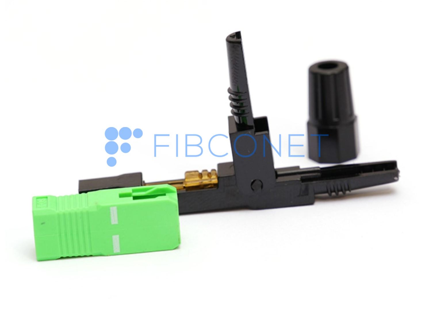 FTTH Single-Mode Waterproof SC APC Fiber Optic Fast Connector with Grinding End-Face