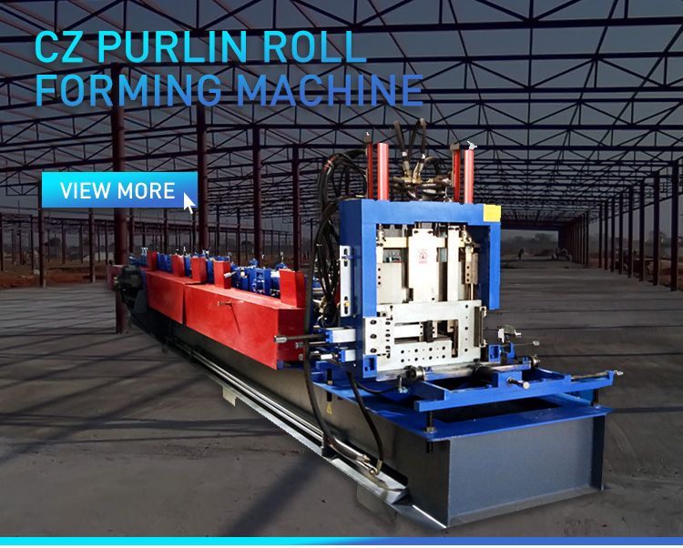 High Standard Purlin CZ Channel Steel Roll Forming Machine For Building Material