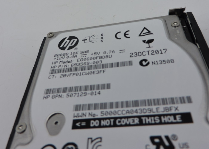 652583-B21 653957-001 HP Hard Disk 600G 2.5 Inch SAS Gen8 1 Year Warranty