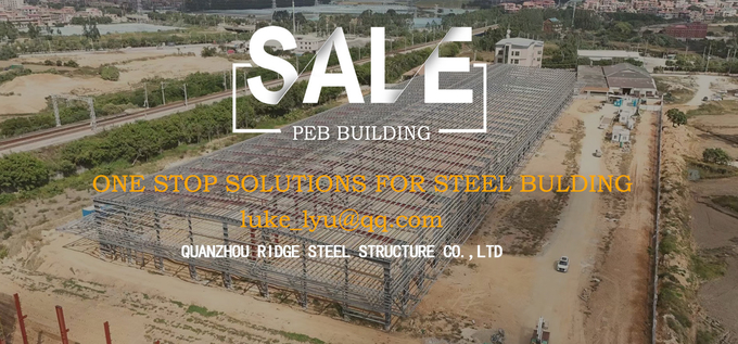 custom gold galvanized light building Prefabricated large span Steel Structural Design
