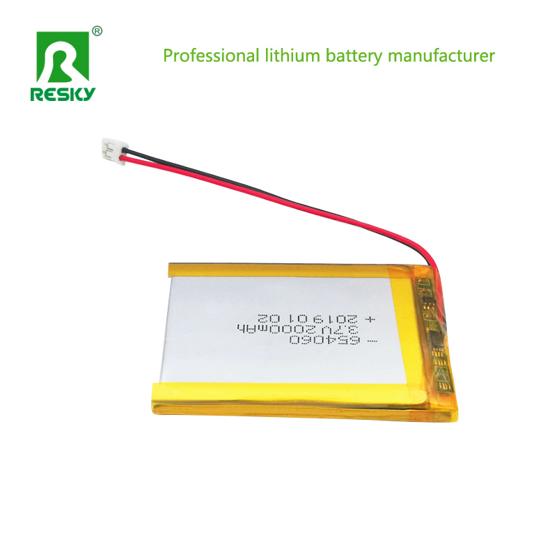 Solar Lithium Polymer Battery Cell 3.7V 604060 654060 2000mAh Batteries For Portable Exchange Devices