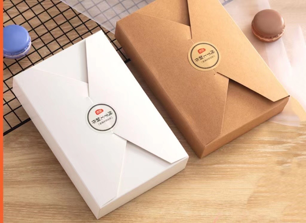 250gsm Food Tea Packaging Kraft Paper Box Matt Lamination food grade brown paper bag