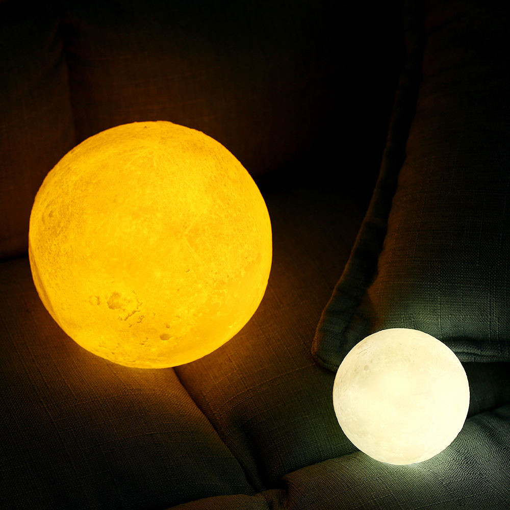 Decorative Smart Moon Lamp 15cm RGB Color Dimmable For Christmas Ambient