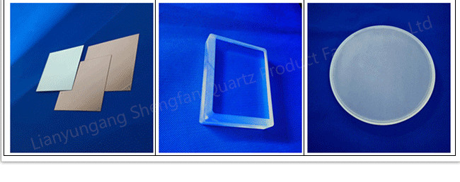 Clear Quartz Glass Plate Heat Resistant Customized 99.99% Pure Flat Glass Plate